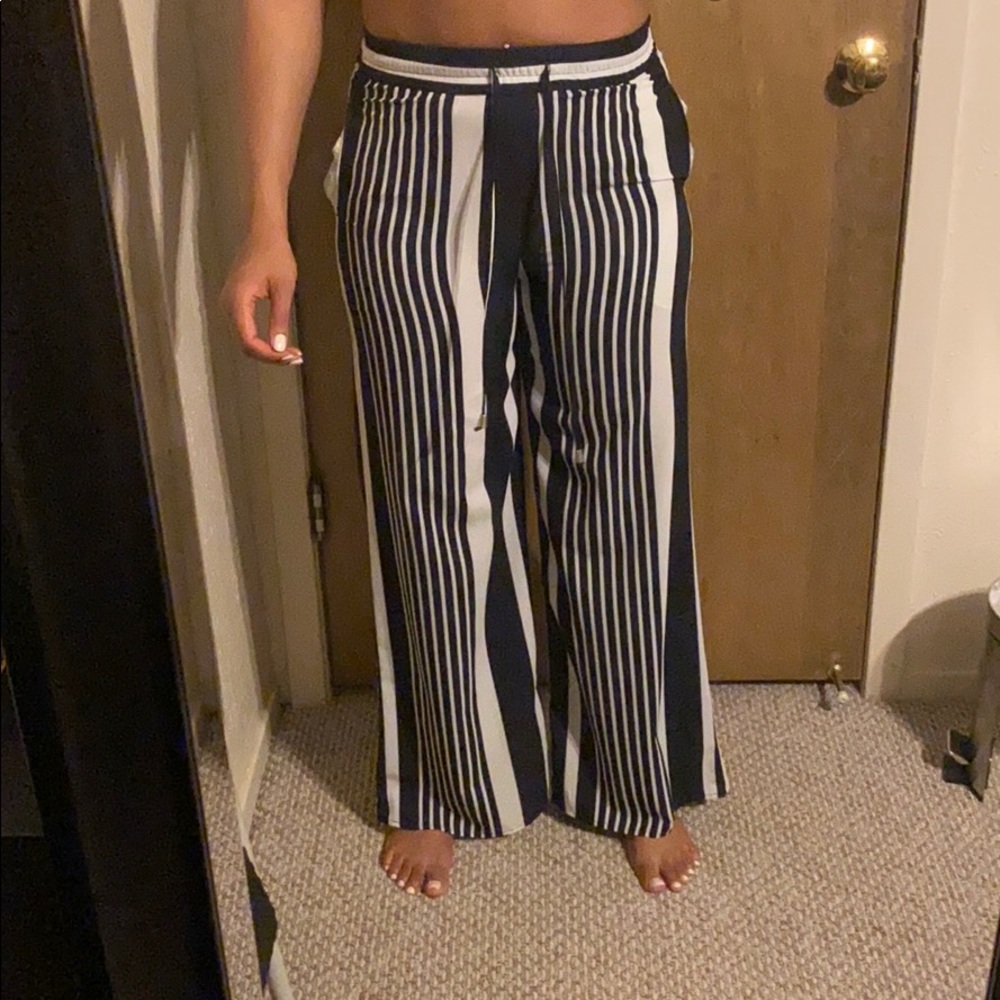Stripe palazzo pants